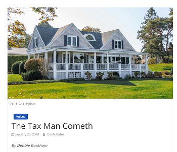 Property Tax Info Older Adults The Tax Man Cometh In the News
