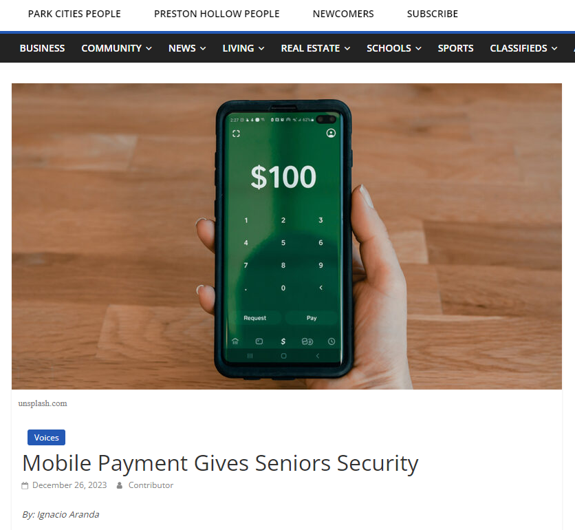 TSS People Newspapers Mobile Payment Gives Security