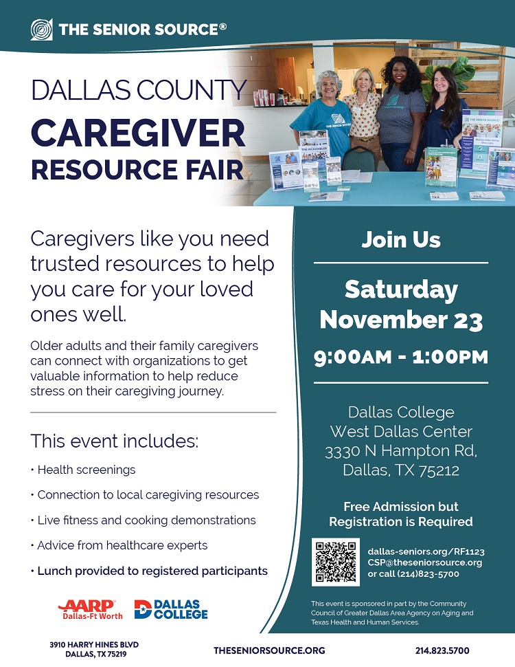 CSP Dallas County Caregiver Resource Fair The Senior Source